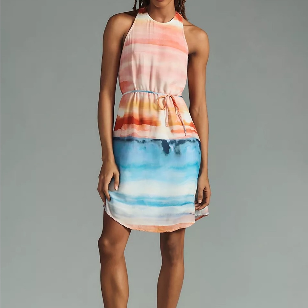 Anthropologie Featuring Bella Dahl Waist-Tie Racer Back Dress